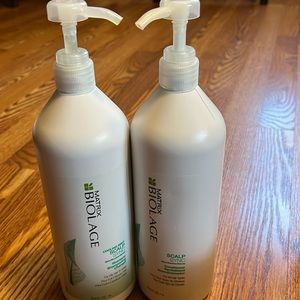 Matrix Biolage Scalp Sync shampoo and conditioner liter size
